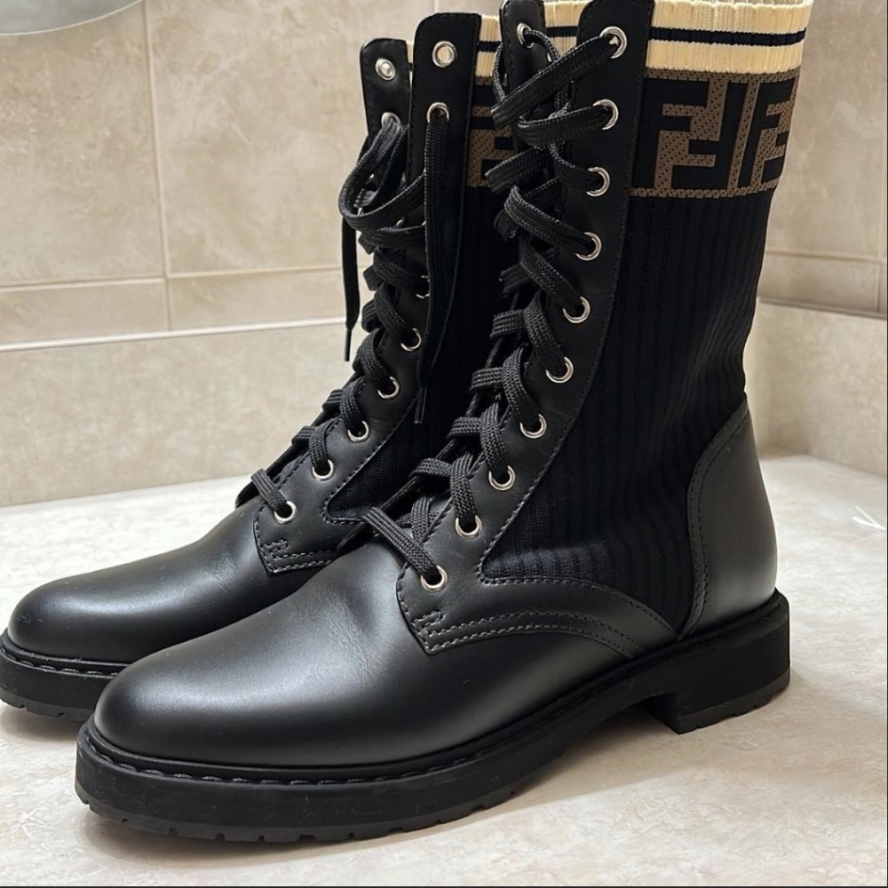 Fendi Rockoko EU40 Combat Boots